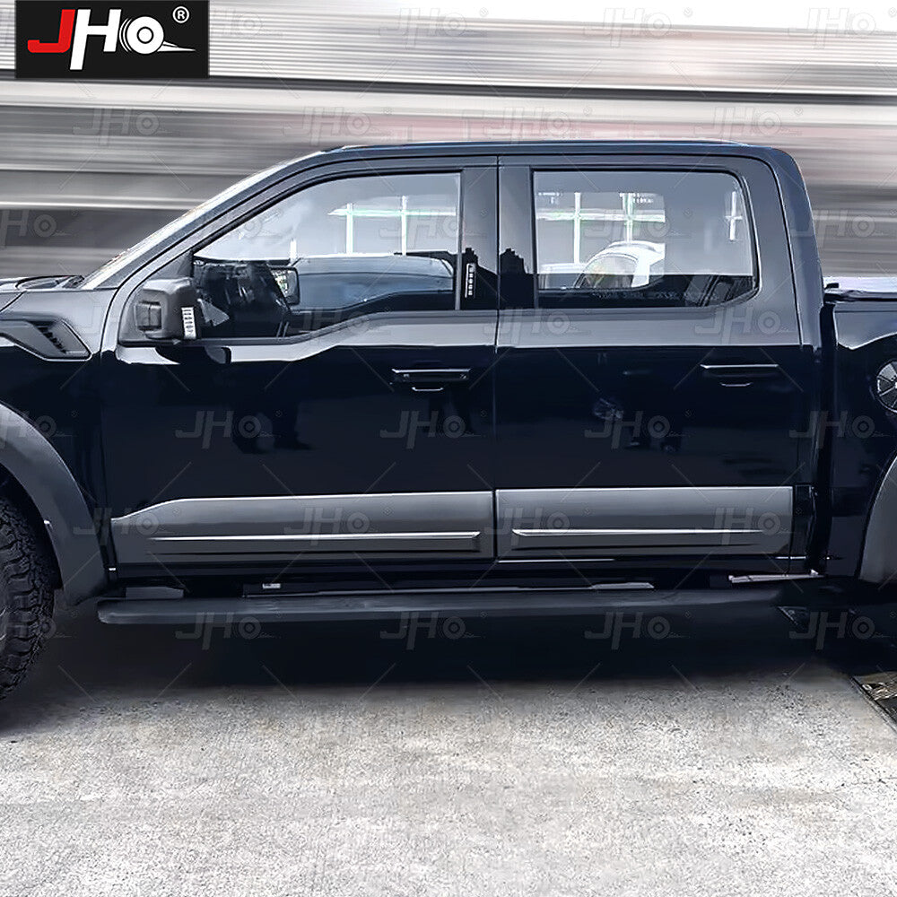 Black Plastic Door Body Side Molding Cover Trim Protect for Ford F150
