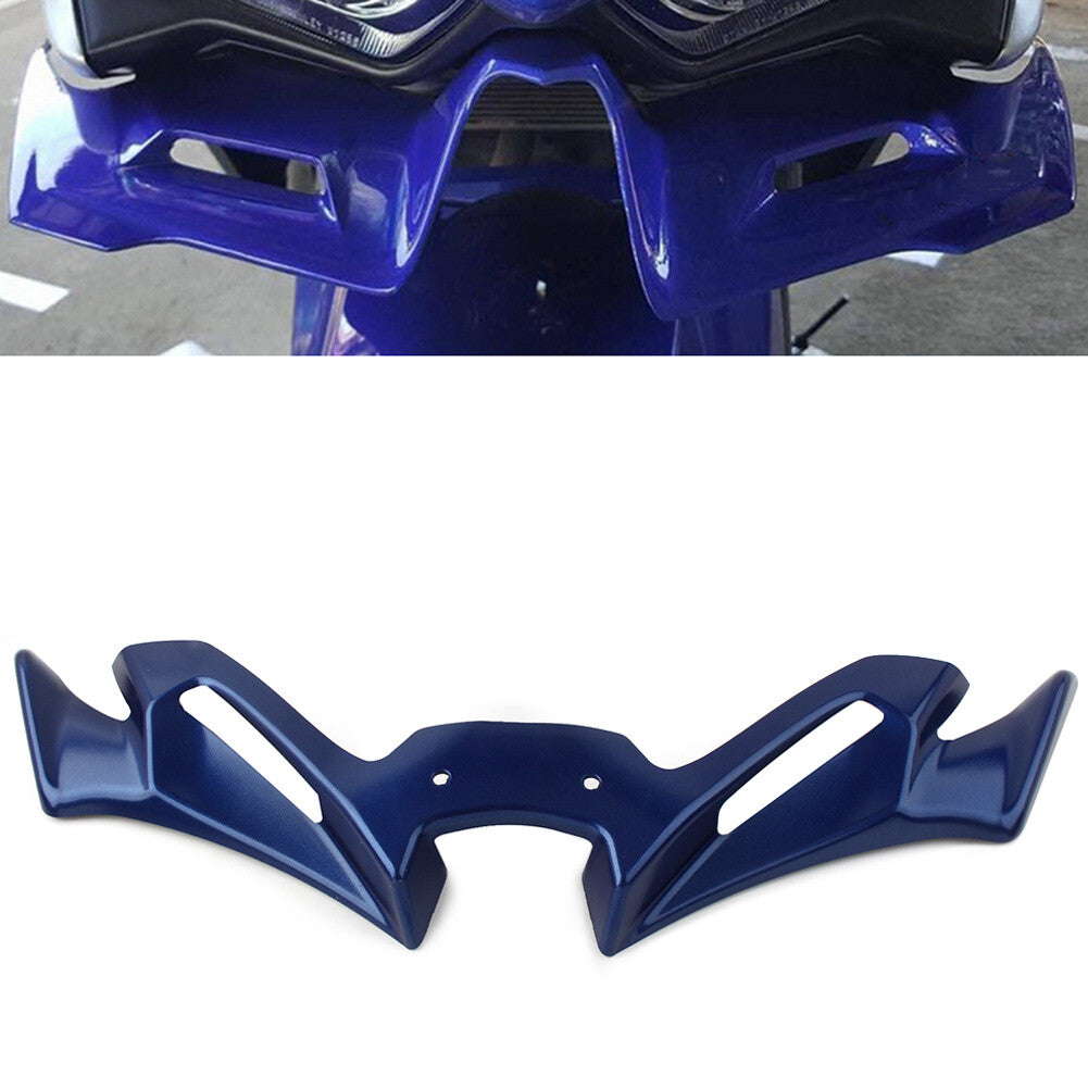 Blue Front Winglet Aerodynamic Spoiler Fairing Cover for Yamaha R3 R25 2019-2022
