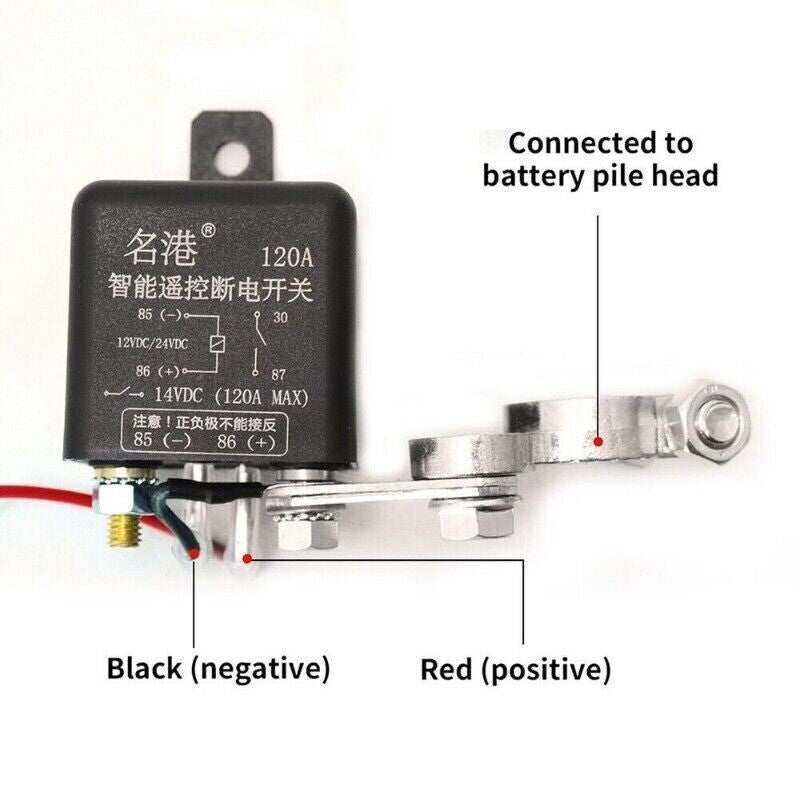 24V 200A Dual Remote Control Car Battery Disconnection and Cut-off Isolator Main Switch - New Product
