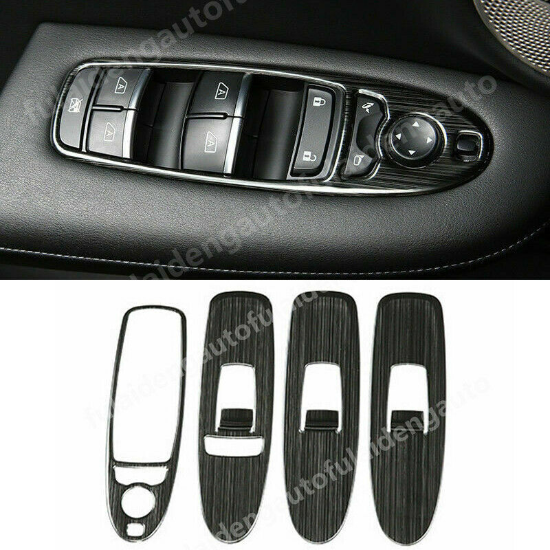 for Infiniti QX50 2019-2024 Black Inner Window Lifter Switch Panel Decor Cover