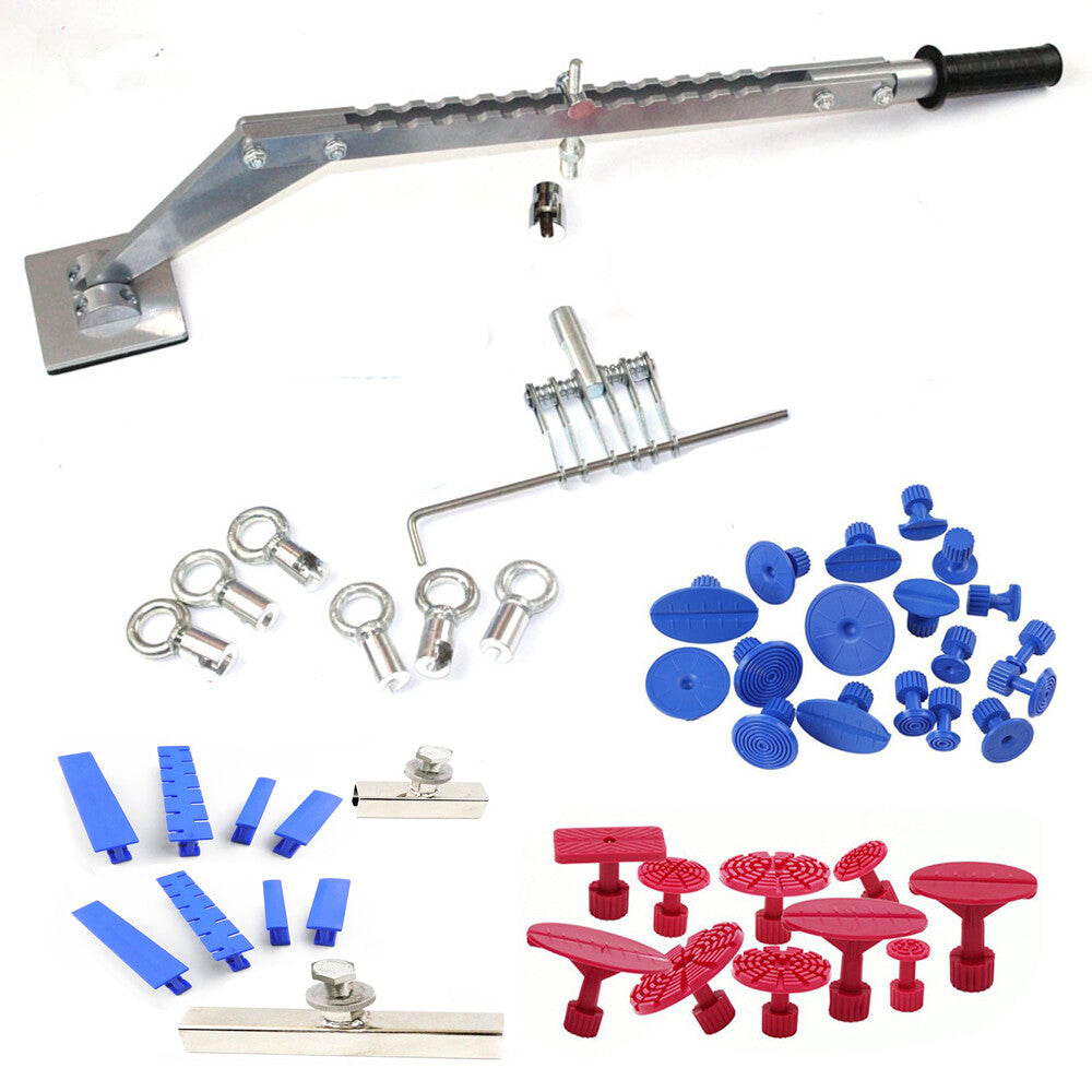 Car Dent Repair Tools,Dent Puller tools,Glue Tabs Zipper Hammer Bits Accessory v