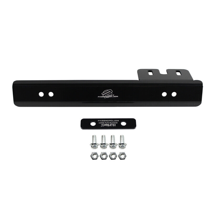 JDM Universal Aluminum Front Bumper License Plate Mount Relocate Bracket Q