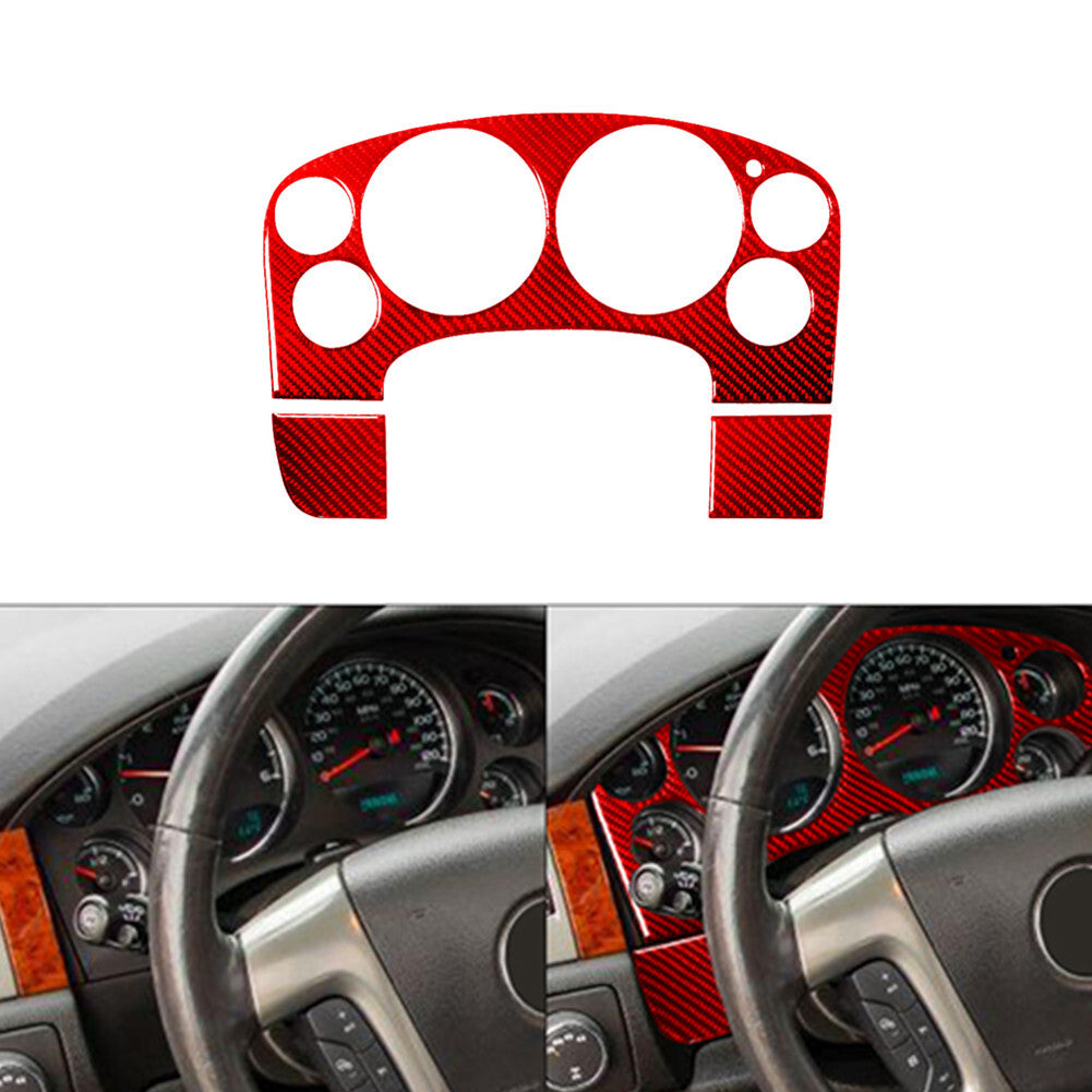 Red Carbon Fiber Lighting Control Cover For X3 F25 X4 F26 2011-2017 Type B v
