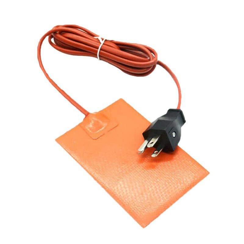 110V 120W Car Engine Pan Heater Plate Heating Pad Waterproof Silicone Heater Mat
