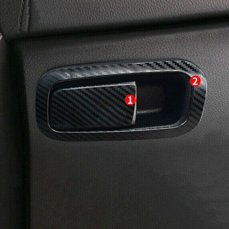 for Co -Pilot Storage Box Handle Sticker for Honda for Civic 2016-21 Steel Carbon Fiber