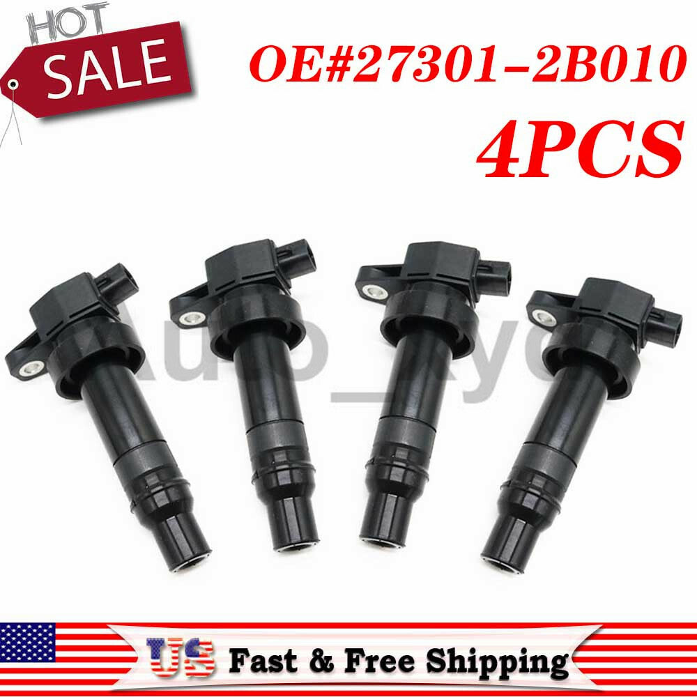 4x Ignition Coil 27301-2B010 for Hyundai Accent RB 1.6L 2011-2013 for Kia Soul AM