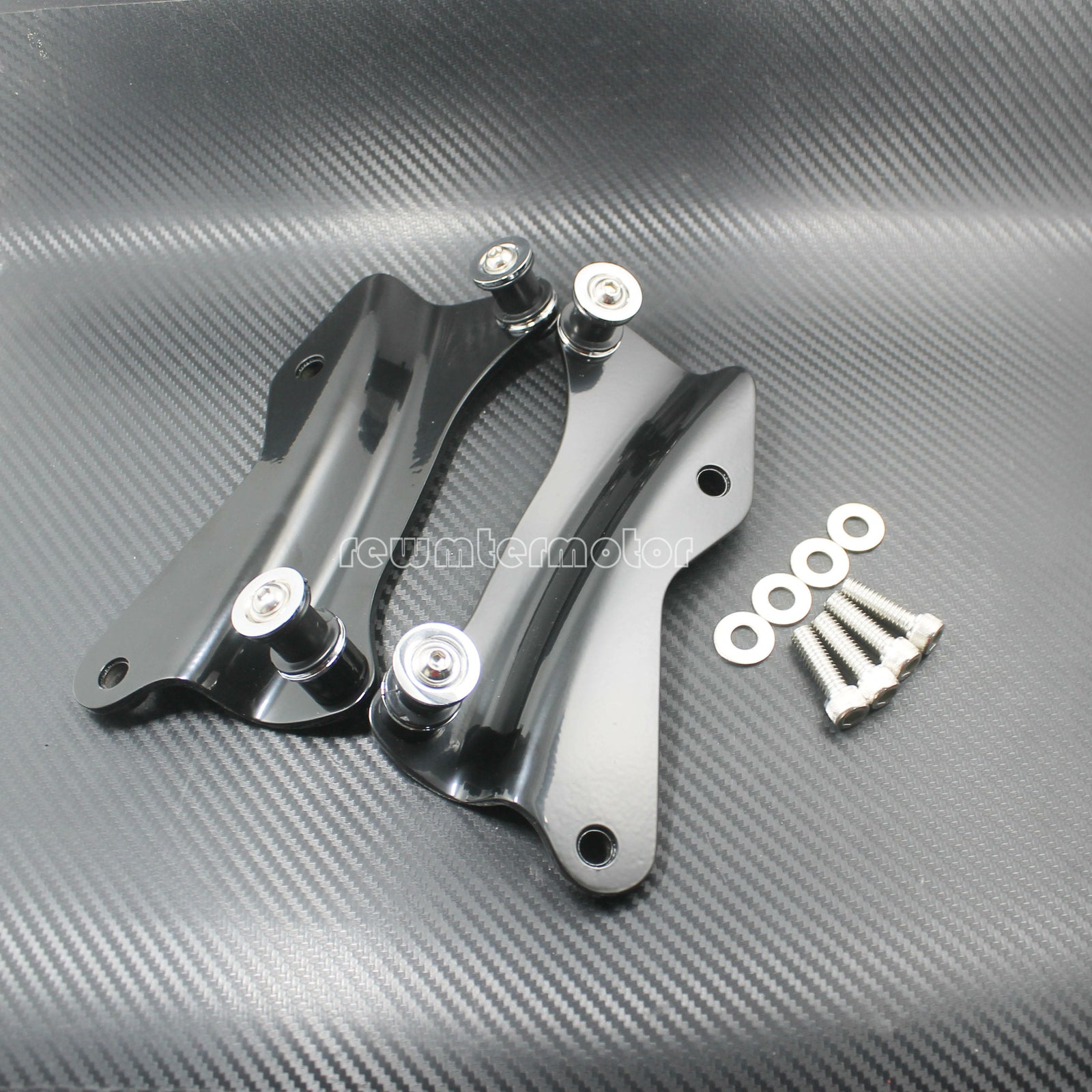 4 Point Black Docking Hardware Kit Detachable Fit for Harley Touring 2009-2013