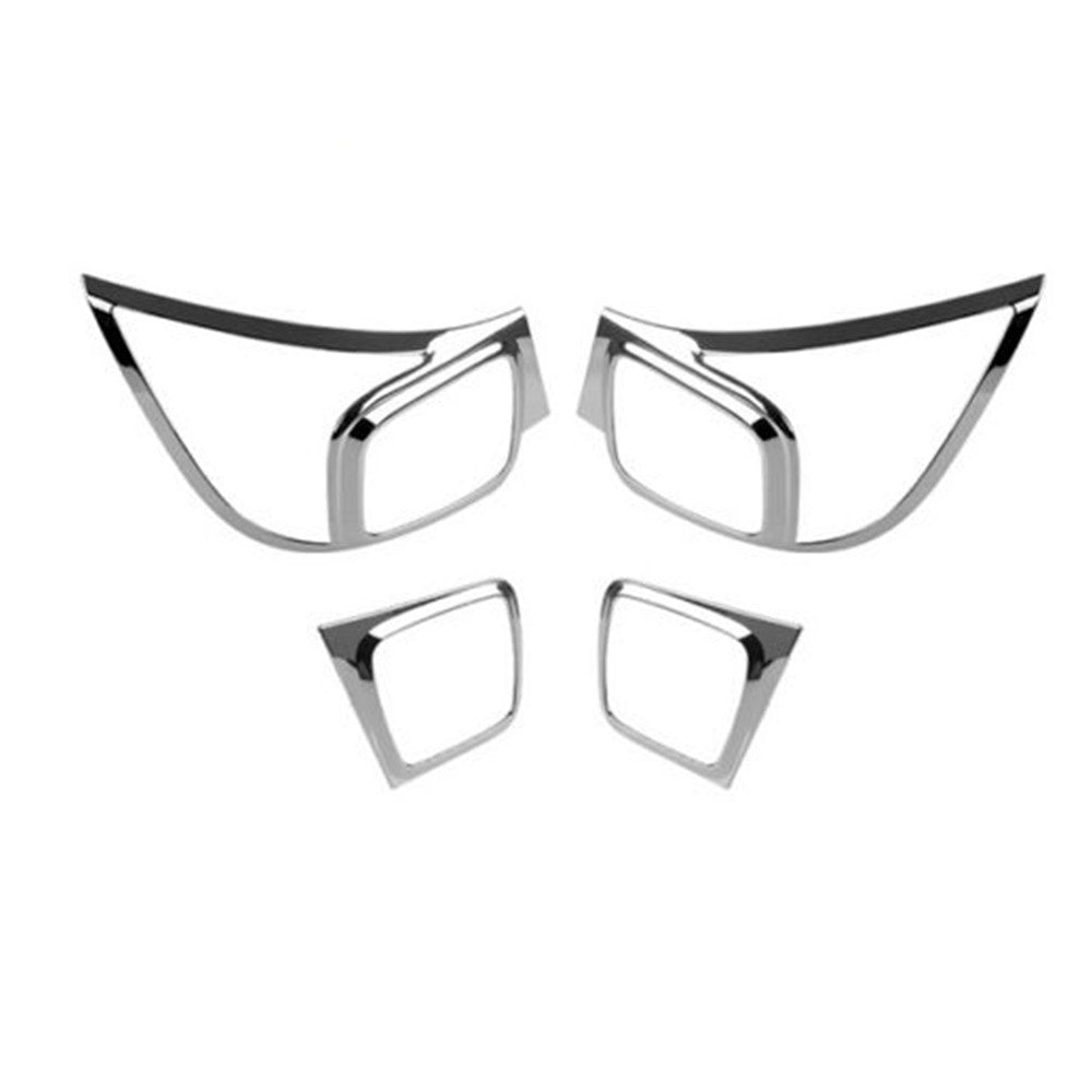 Chrome For Malibu Exterior Rear Tail Light Lamp Cover 2014-2015 4pcs n