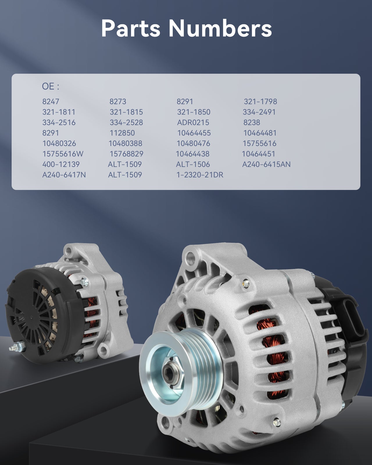 For 2003-2004 for Cadillac for Escalade ESV  for Escalade EXT 6.0L V8 Alternator ADR0215
