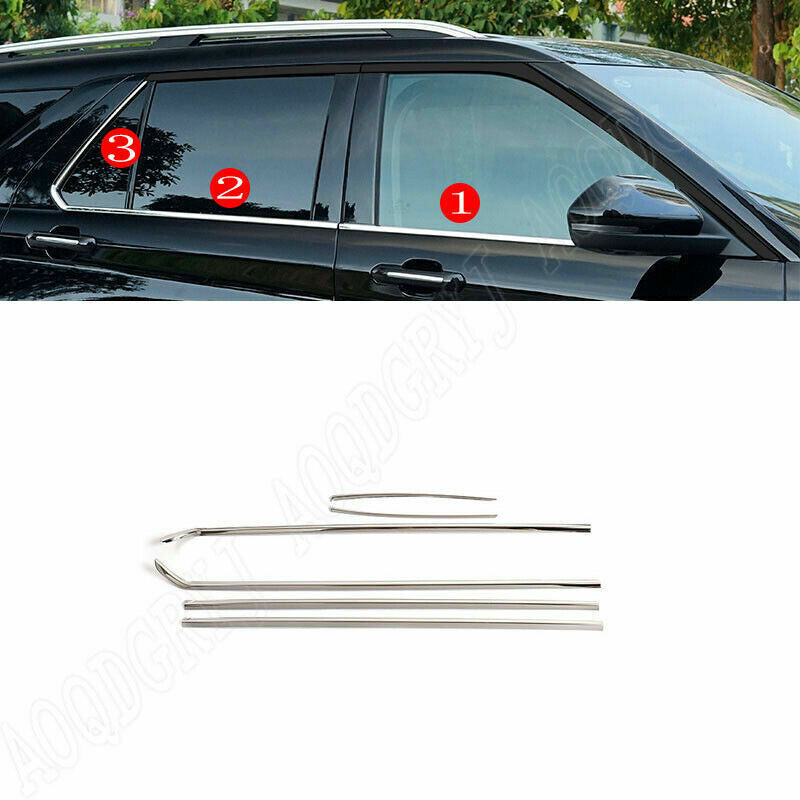for ford  Explorer 2020-2021 Stainless Chrome Bottom Window Frame Sill Cover Trim
