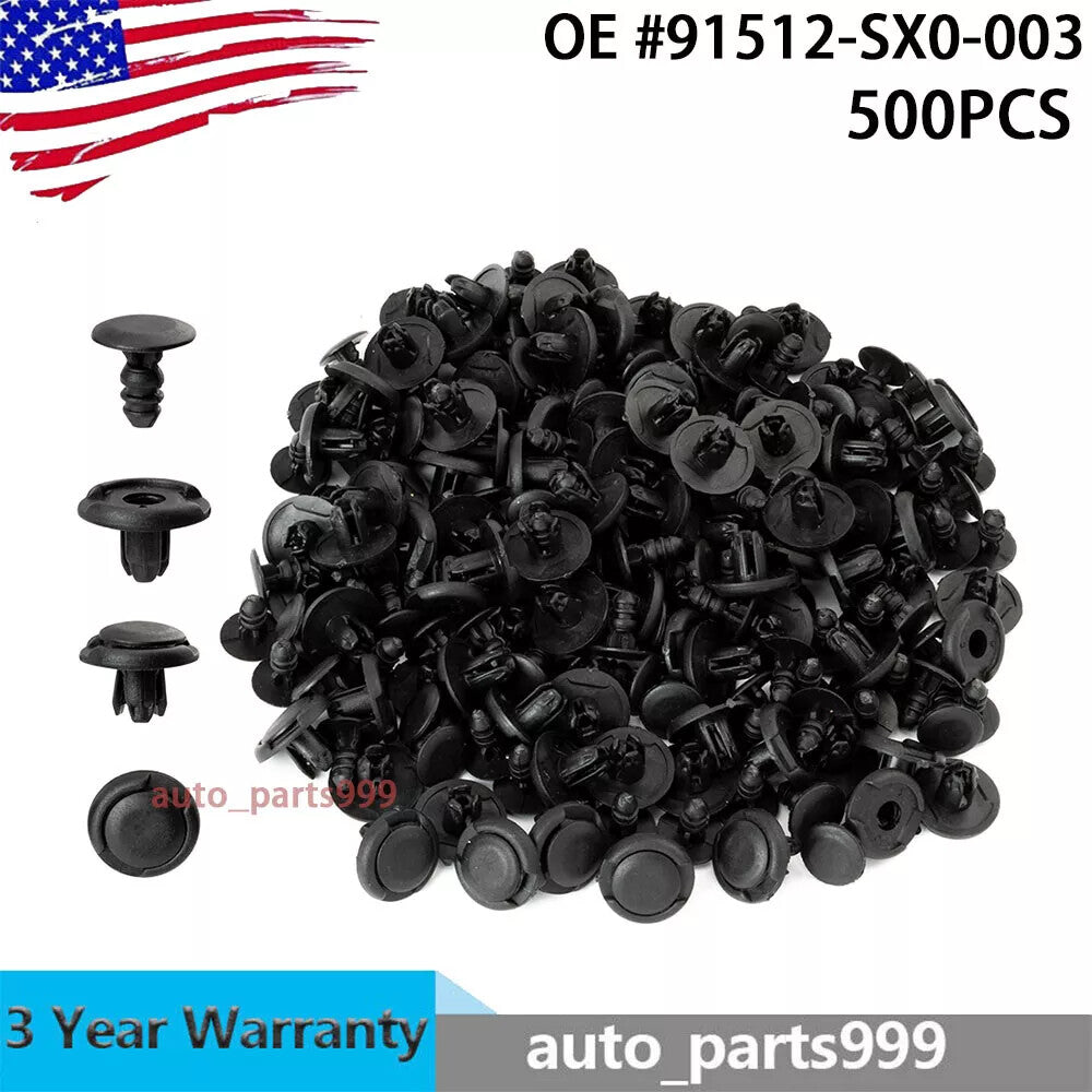 500x push-type fender liner fixing clip for Honda 91512-SX0-003- n