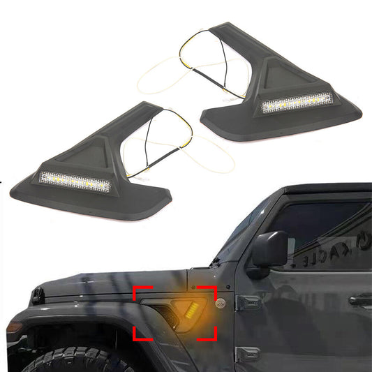 Fender Vent Turn Signal Running Light for Jeep for Wrangler JL JT 2018  up