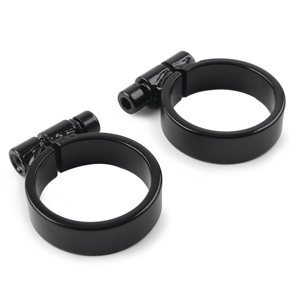 for Harley XL Ironhead Sportster 1000 Model 57-85 Super Exhaust Port Clamps BLK