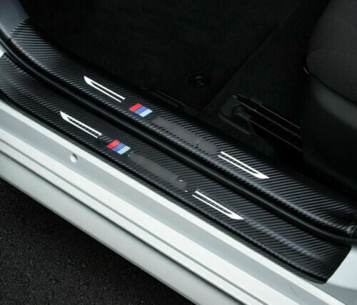 8X for Honda for Civic 2022-2023 Carbon Fiber Door Sill Threshold Protector Stickers