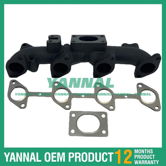 Exhaust manifold 1J551-12310 6698551, suitable for V3800 excavator engine parts.