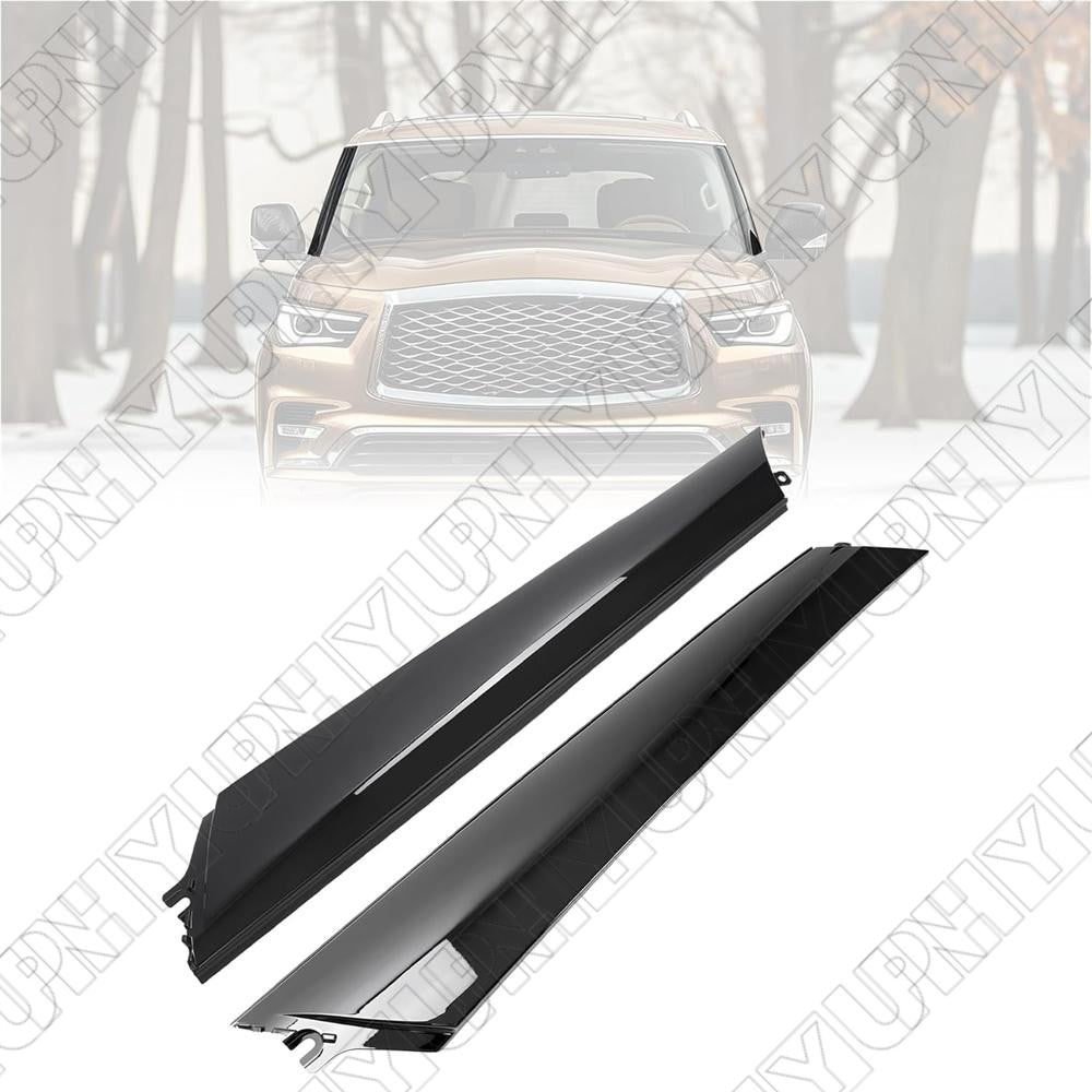 2x Windshield Trim Pillar Molding for Infiniti QX56 QX80 for Nissan Armada 2011-2022