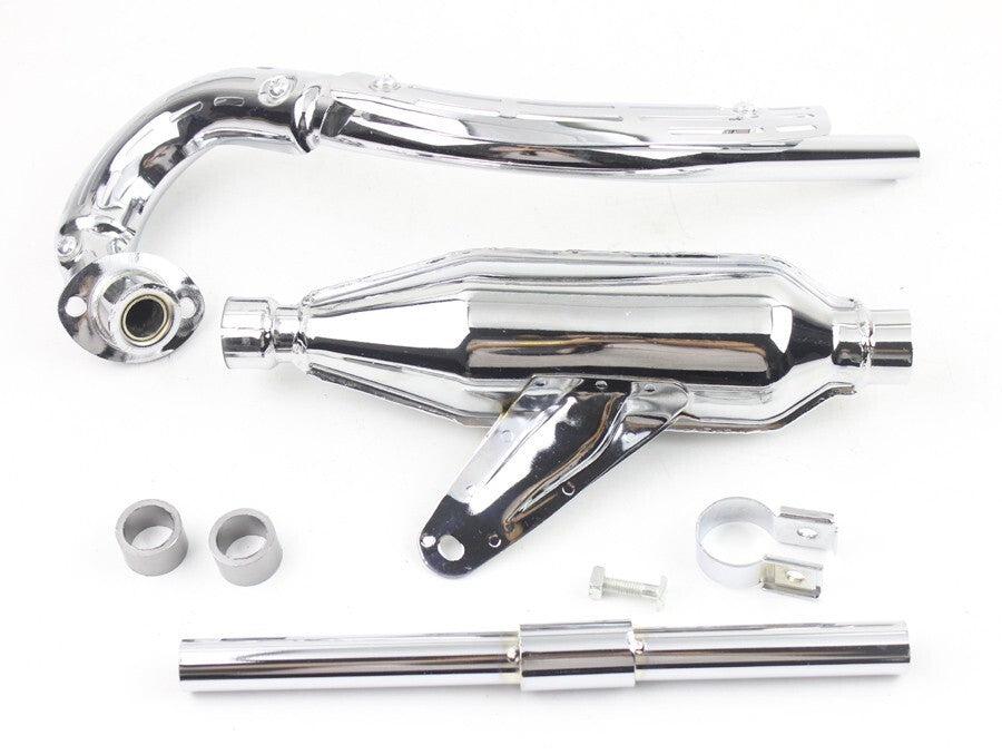 Chrome Iron Exhaust Muffler Pipe for Honda Z50A 68-71 Bike 18310-045-671 faulty