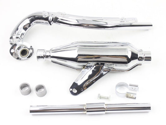 Chrome Iron Exhaust Muffler Pipe for Honda Z50A 68-71 Bike 18310-045-671 faulty