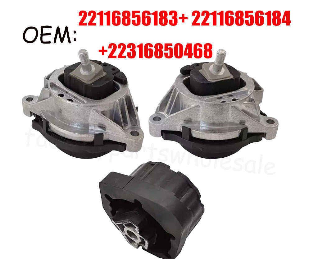 3PCS Engine Motor Mount & Transmission Mount Fit For 328i 330i xDrive X3 X4 n