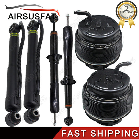 6x for Toyota Sequoia 08-19 Front Rear Air Suspension Shocks+Air Spring Bags ADS