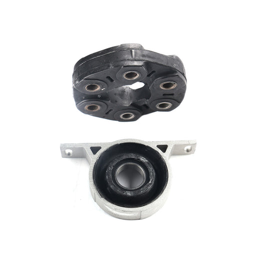 2pcs Driveshaft Flex Disc and Center Support Bearing Fit for BMW E46 325xi 330xi Q