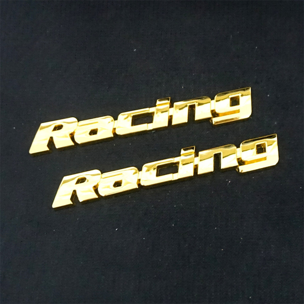 1x Matte Red Racing Metal Decal Sticker Badge Emblem 3D Trunk Car Motor Tailgate v