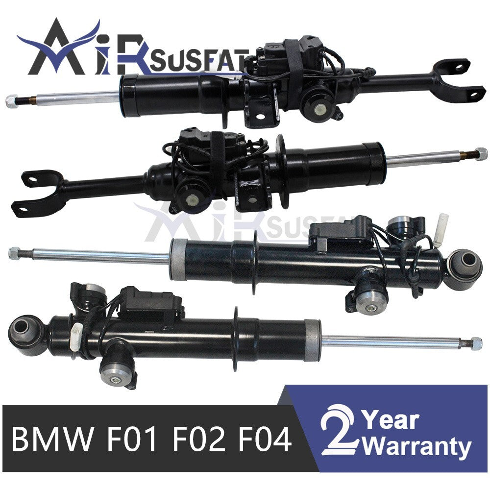 4PCS Front Rear Suspension Shock Absorbers VDC for BMW F01 F02 F04 730d 740i RWD