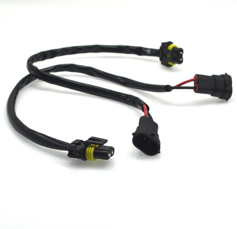 2x Plug Paly H11 Fog / Driving Light Wiring Harness For 2006-2012 Cayman v