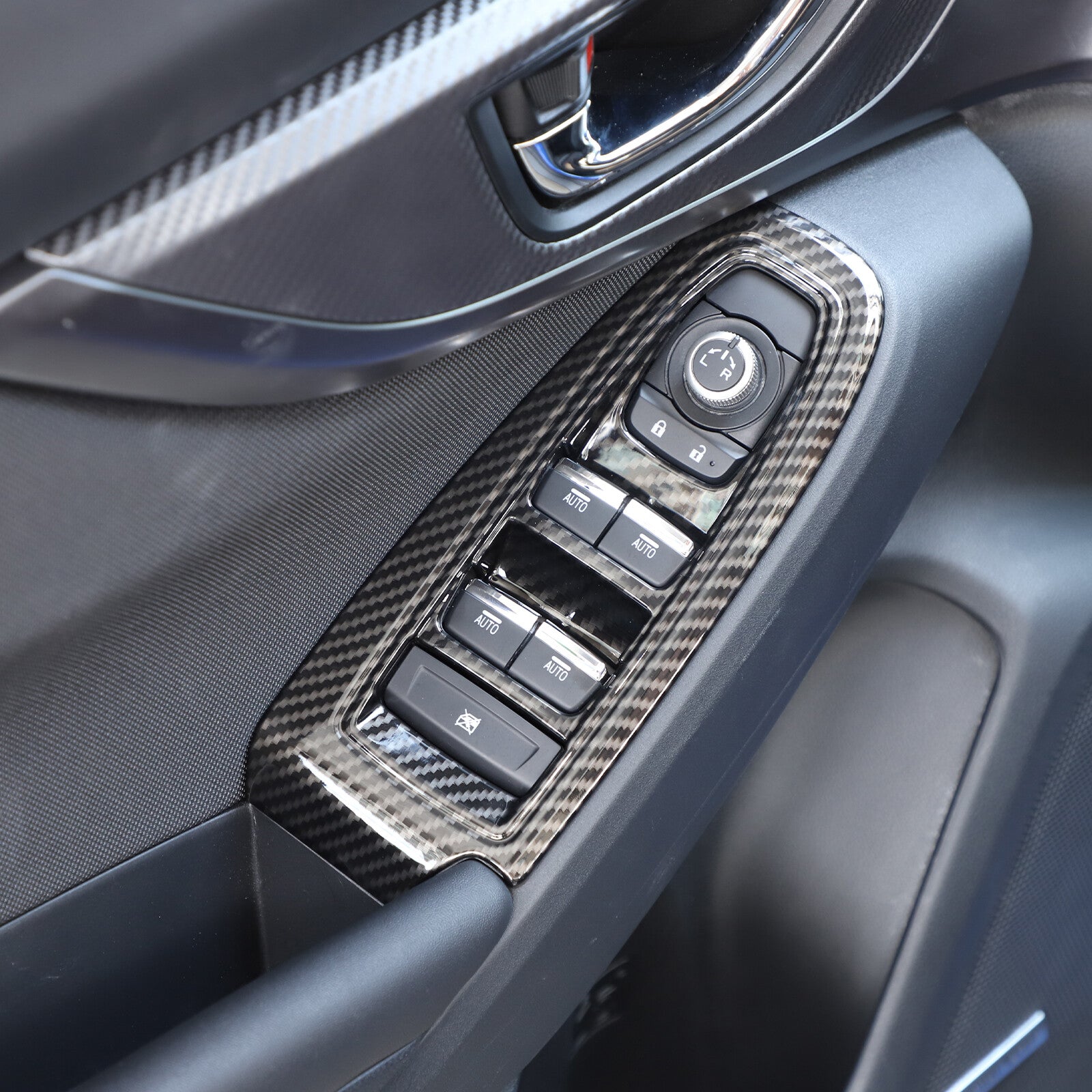 Carbon fiber ABS steering wheel decorative frame cover suitable for Corvette C7 2014-2019 - v