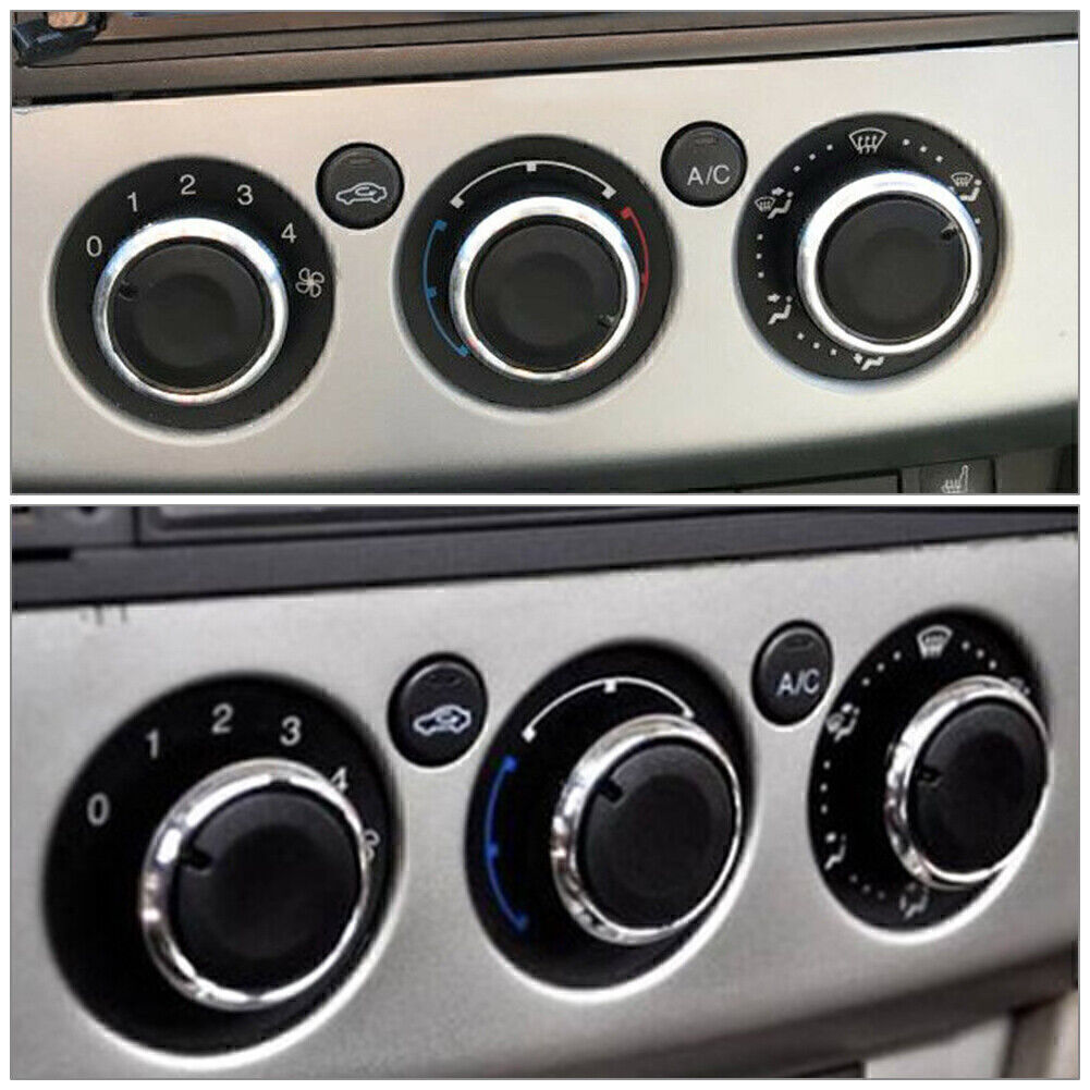  for ford  Focus MK2 MK3 Mondeo Blue 3x Air Conditioner Switch Button Ring Trim Q