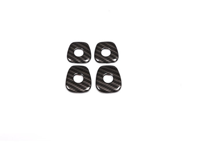 for BMW 3 Series G20 2019-2021 Inner Door Lock Down Bolt Ring Carbon Fiber Trim