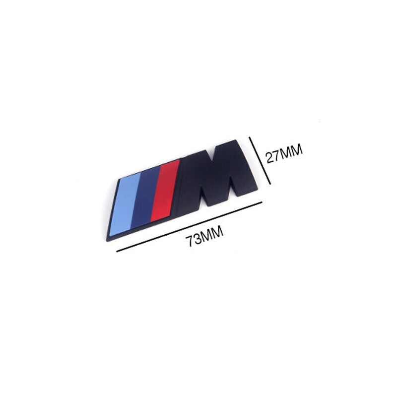 for BMW M Serie X1M Trunk Emblem Size Middle Lettering Decal Badge Set Black