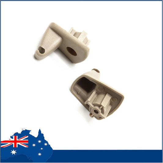 2pcs Beige Sun Visor Holder Hook Clips 1EJ51BD1AA for Chrysler 300 for Dodge Charger