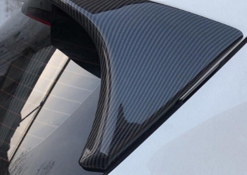 Carbon Fiber Grain Rear Trunk Spoiler Wing Flap 2pcs for Honda HR-V 2016-2022