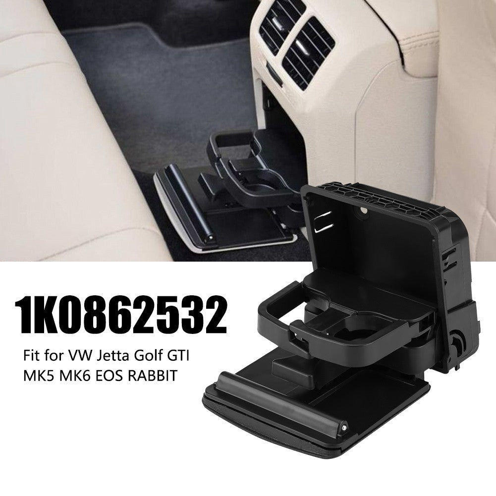 Car Armrest Cup Holder High-Durability Black Plastic Cup Holder for GTI MK5 MK6 Q