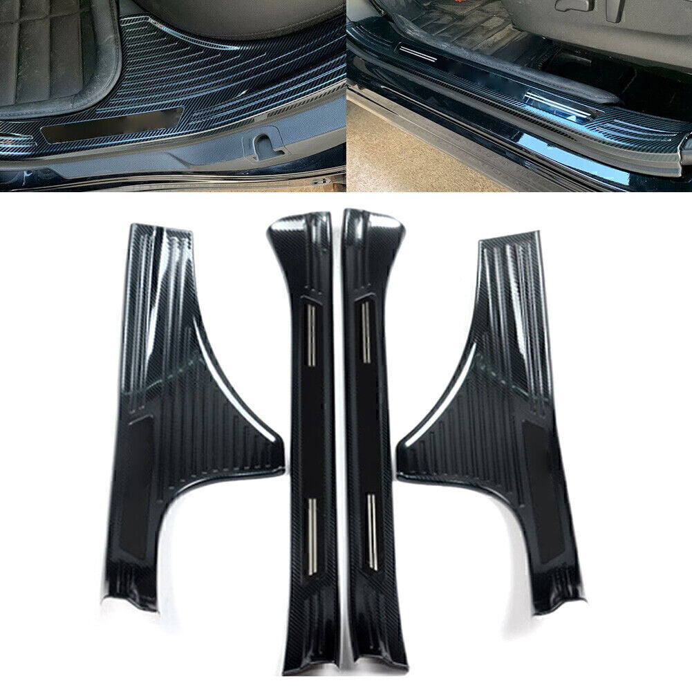 Fit 2019-2023 for Subaru Forester Stainless Steel inner Door Sill Scuff Plate Cover