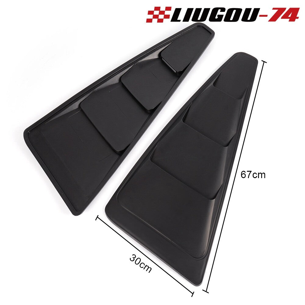 Fits 05 - 14 for Mustang 1/4 25 Cent Side Window Louver Scoop Cover Vent - v