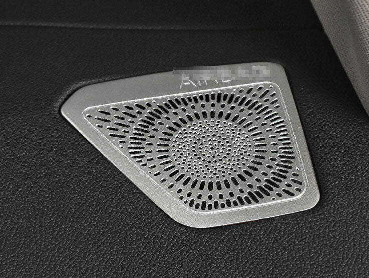 for BMW 3-Series G20 2019-23 Silver Steel Dashboard LR Air Outlet Vent Trim 2X