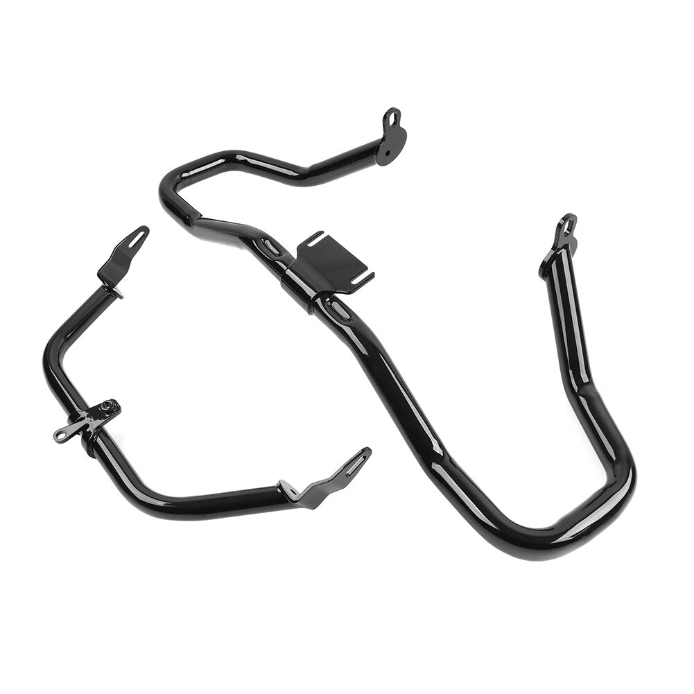 Black Engine Guard Crash Bar Fairing Support Bracket for Harley Road Glide FLTRX Q