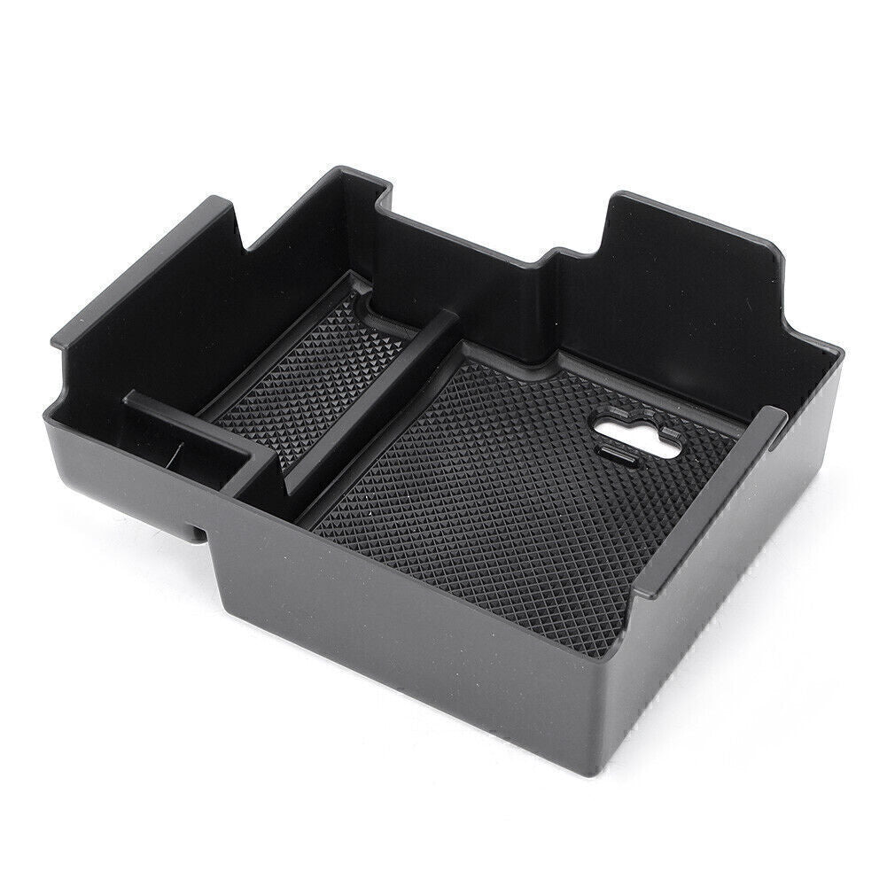 Fit  for ford  Explorer 2011-2017 Console Armrest Storage Bin Box Tray Container Black Q