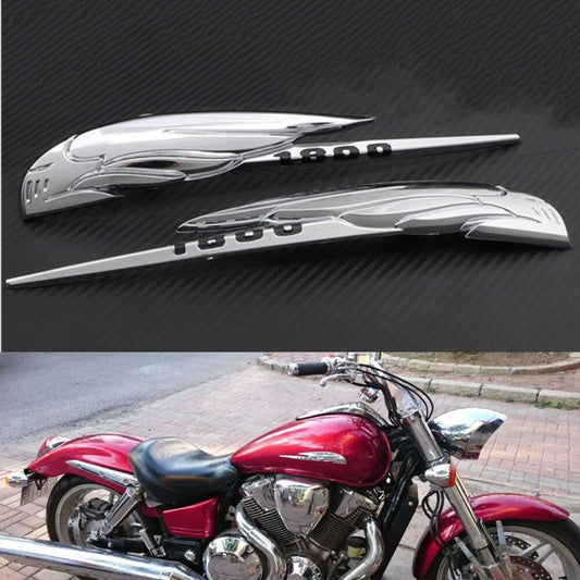 Motorcycle Chrome Gas Tank Emblem Sticker Badge Decal for Honda VTX1800 C1 F1 S1 Q