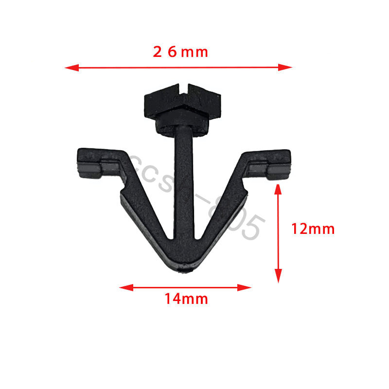 10 Pcs Car Radiator Grille Trim Retainer Clips for Nissan