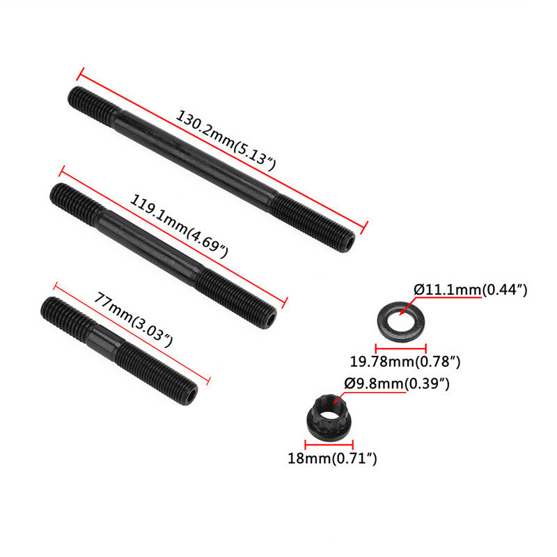 PCE279.1004 Cylinder Head Stud Kit for Chevy BBC 454 For USE with aluminum heads Q