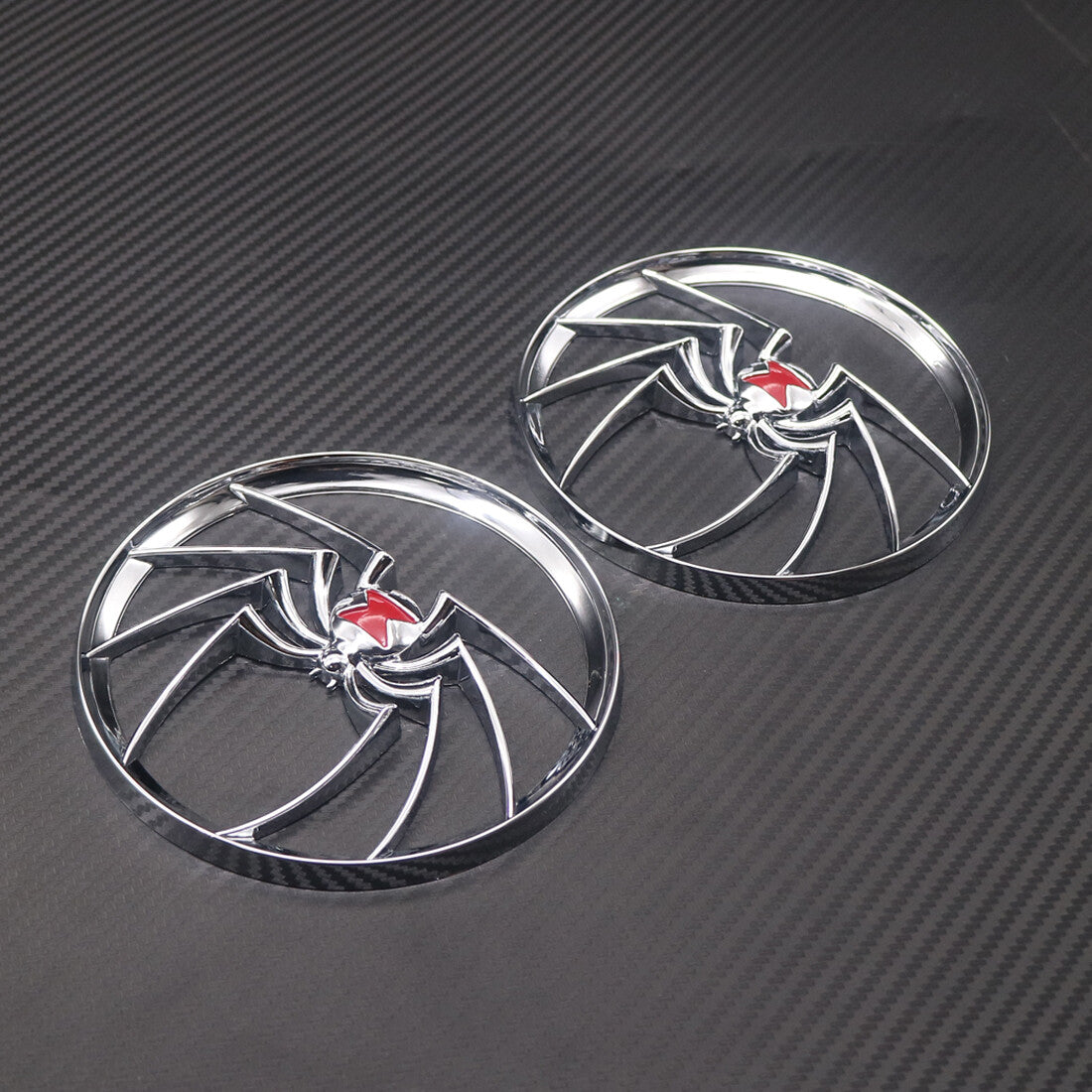 Chrome Widow Speaker Grill Cover for Harley Touring Electra Street Glide 96-13 Q