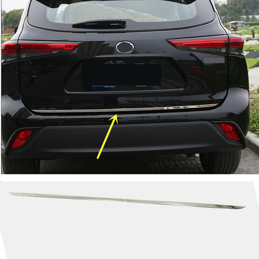 Chrome Rear Door Trunk Tailgate Lid Strip Trim for Toyota Highlander 2020-2023