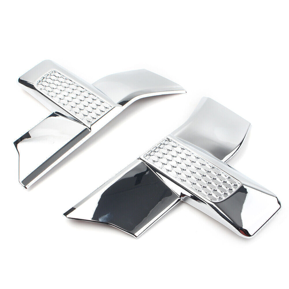 2PCS Front Bumper Headlight  Grille Chrome Cover Trim Fit for Ford F150 T 2015-2017