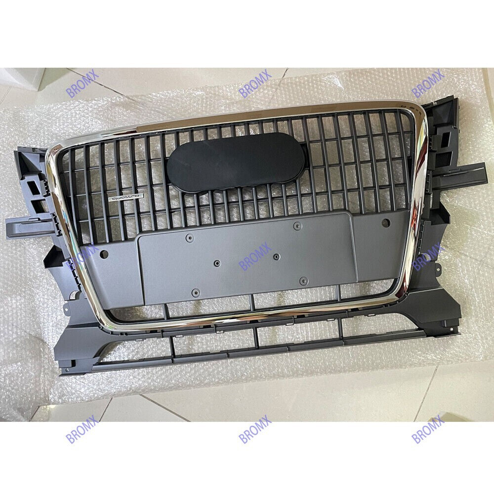 Front Bumper Grille Mesh Grill Fit for Audi Q5 2009 2010 2011 2012 Gray Grille