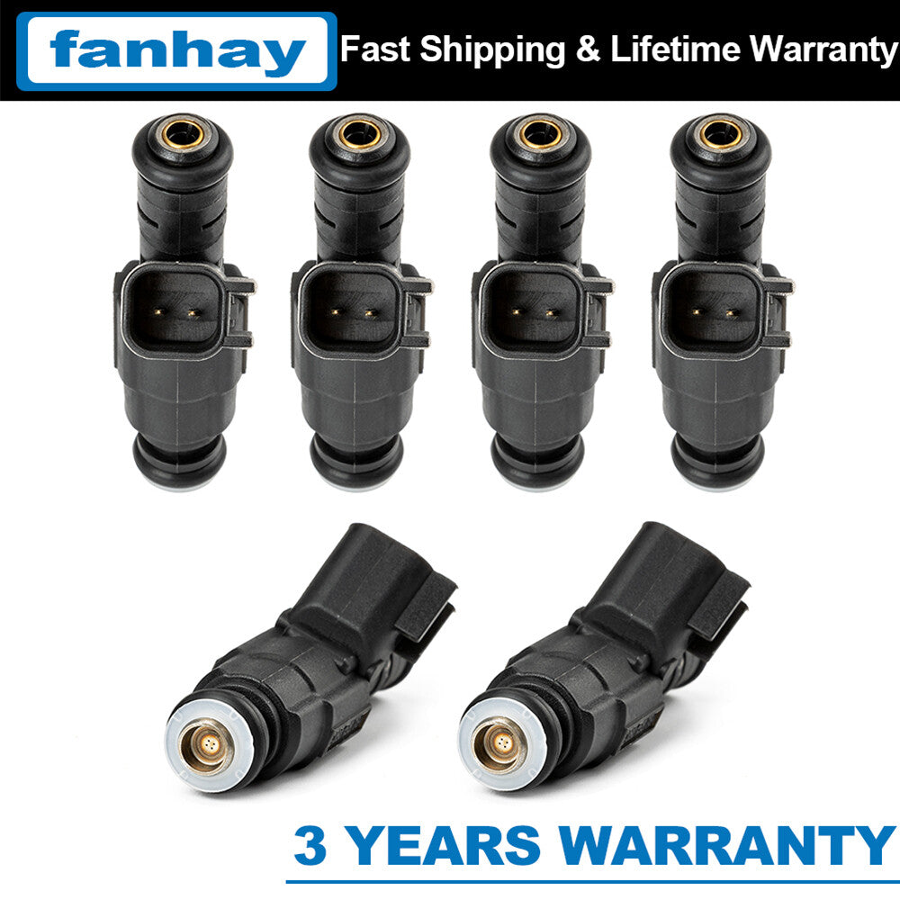 6X 0280155784 Fuel Injectors for Jeep Cherokee Grand Cherokee for Wrangler 4.0L