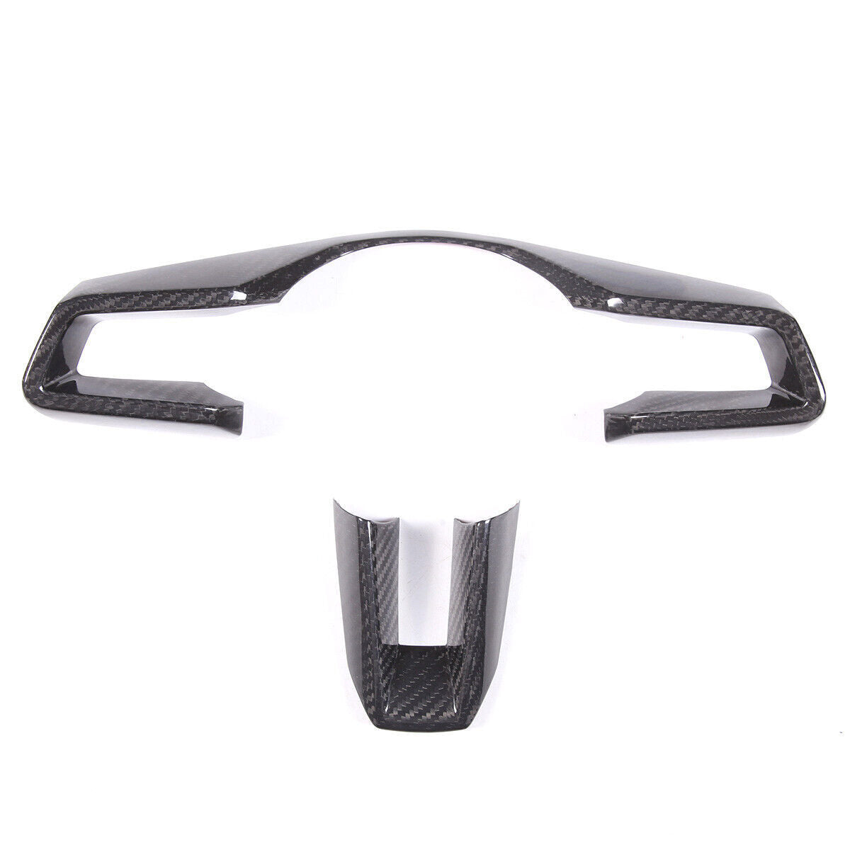 Real Dry Carbon Fiber Steering Wheel Cover Trim Fit For taycan 19-23 B n