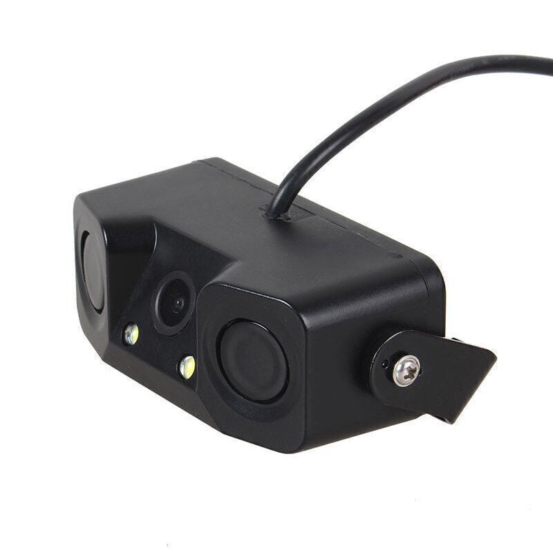 Universal 3-in-1 Parking Reverse Radar Sensor with Rearview Backup Camera Assistant n